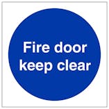 Eco-Friendly Fire Door Keep Clear