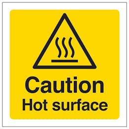 Eco-Friendly Caution Hot Surface - Square
