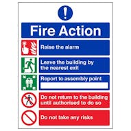 Eco-Friendly Fire Action Notices