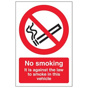 Eco-Friendly No Smoking - Vehicle Sticker