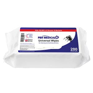 PBH Medical Universal Sanitising Disinfectant Wipes