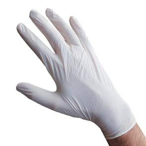 Economy White Powder Free Nitrile Gloves