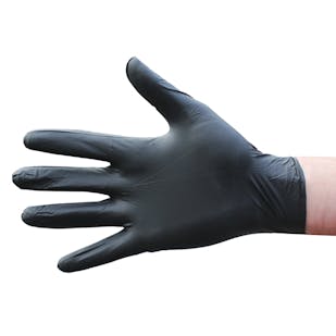 Economy Black Powder Free Nitrile Gloves