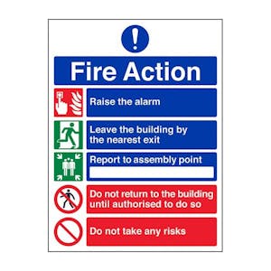 Removable Vinyl Fire Safety Signs