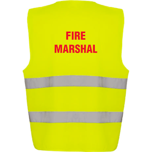 Adjustable Hi-Vis Vest - Fire Marshal