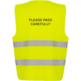 Adjustable Hi-Vis Vest - Please Pass Carefully