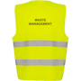 Adjustable Hi-Vis Vest - Waste Management