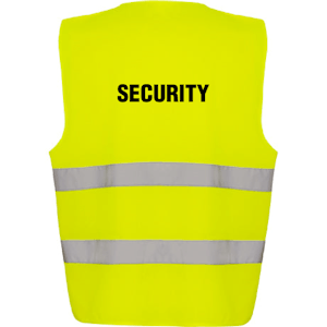 Adjustable Hi-Vis Vest - Security