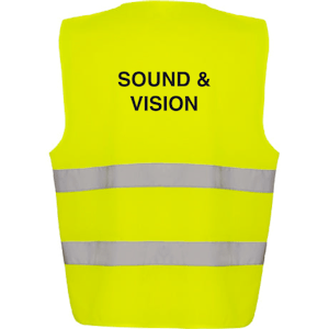 Adjustable Hi-Vis Vest - Sound & Vision