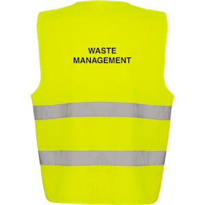 Adjustable Hi-Vis Vest - Waste Management