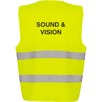 Adjustable Hi-Vis Vest - Sound & Vision