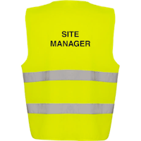Adjustable Hi-Vis Vest - Site Manager
