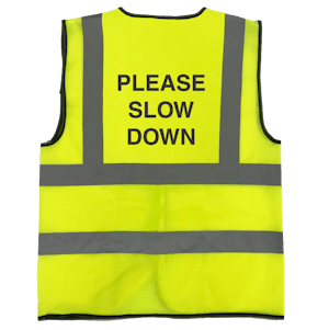 Standard Hi-Vis Vest - Please Slow Down