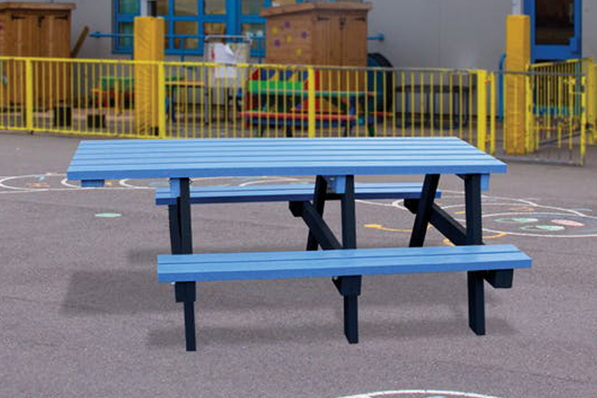 Junior AFrame Extended Top Picnic Tables Recycled Plastic