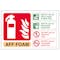 AFF Foam Fire Extinguisher - Removable Vinyl