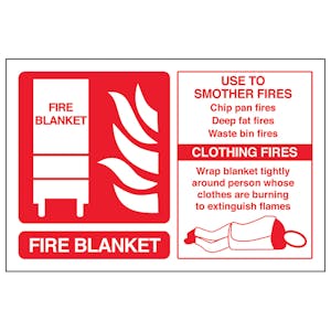 Fire Blanket ID - Removable Vinyl