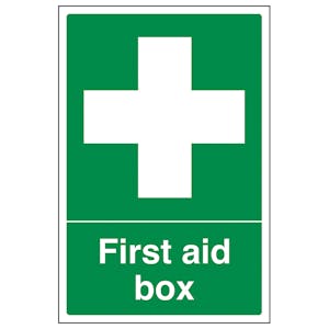 First Aid Box - Portrait - Removable Vinyl