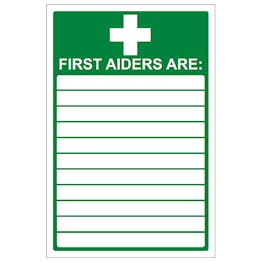 First Aiders - Removable Vinyl