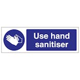 Use Hand Sanitiser - Landscape - Removable Vinyl
