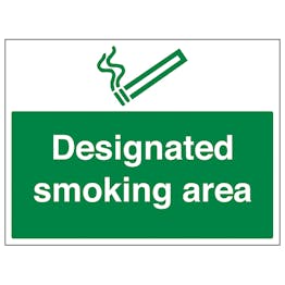 Designated Smoking Area - Removable Vinyl