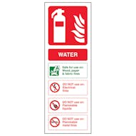 Removable Vinyl Extinguisher Signs