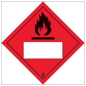 Flammable 3 UN Substance Numbering - Magnetic
