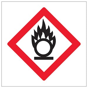 Oxidising Gases COSHH Sign - Magnetic