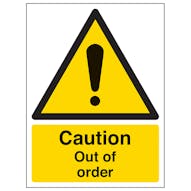 Caution Safety Signs - Magnetic
