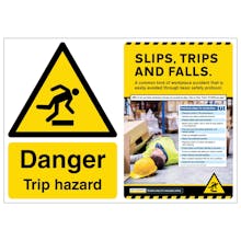 Danger Trip Hazard/Slips, Trips, Falls