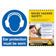 Ear Protection Must Be Worn/Noise Hazard Safety