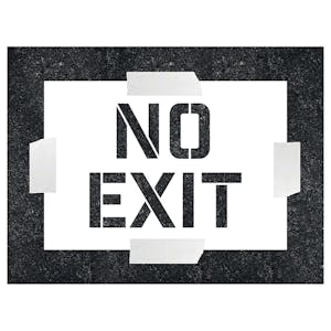 No Exit Stencil