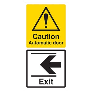 Automatic Door - Exit Arrow Left