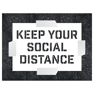 Keep Your Social Distance Stencil