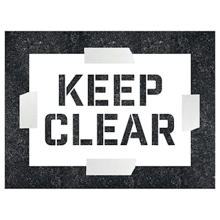 Keep Clear - Stencil