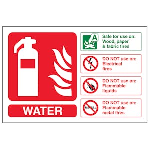 Water Fire Extinguisher Landscape - Removable Vinyl