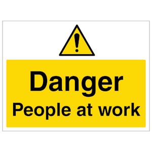 Danger People At Work - Large Landscape