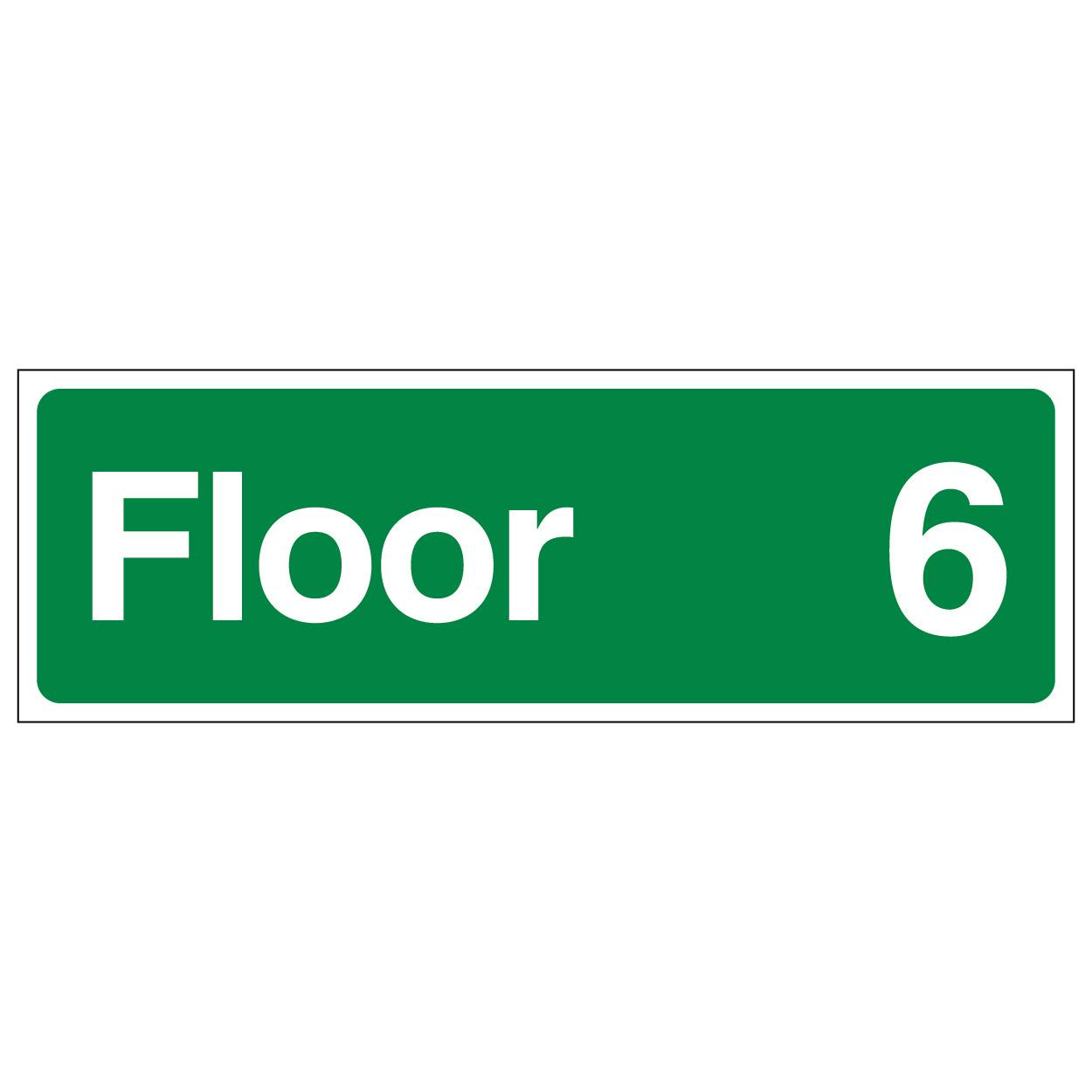 Floor 6 | Wayfinding Sign | SafetySigns4Less