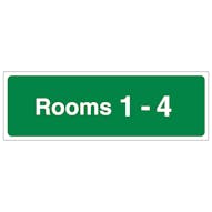 Rooms 1-4