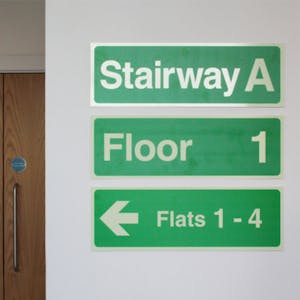 Wayfinding Signs - Fire Safety: Approved Document B