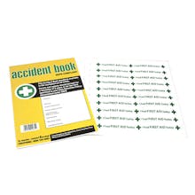 First Aid Wristband & Accident/Incident Book Bundle