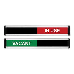 Vacant/In Use Sliding Door Sign