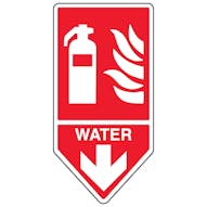 Water Fire Extinguisher - Shaped Sign