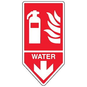 Water Fire Extinguisher - Shaped Sign