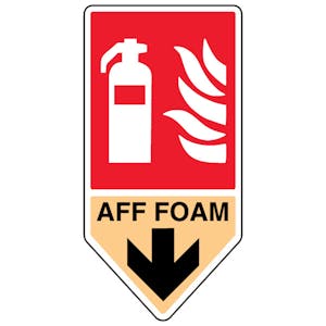 AFF Foam Fire Extinguisher - Shaped Sign