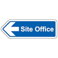 Site Office Arrow Left - Shaped Sign