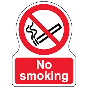 No Smoking - Shaped Sign
