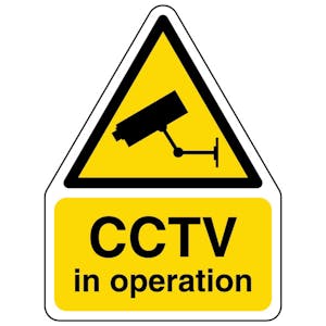 CCTV In Operation - Shaped Sign