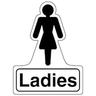 Ladies Toilets - Shaped Sign