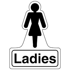 Ladies Toilets - Shaped Sign