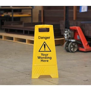 Custom Double Sided Floor Sign - Danger